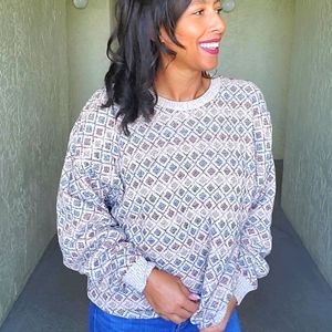 Sold! Vintage 90s Oversized Neutral Tone Sweater XL